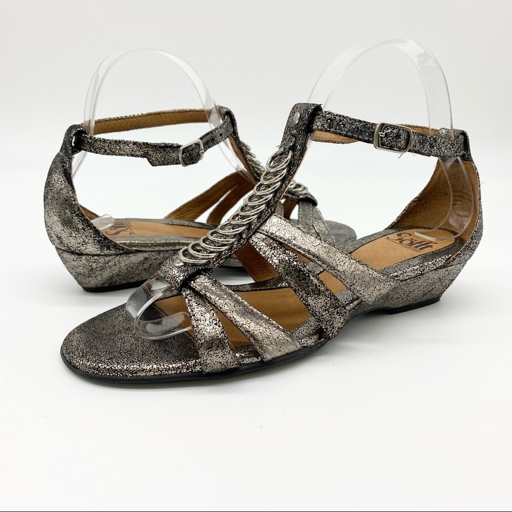 Sofft Gladiator Sandal Silver Metallic Burnished 7